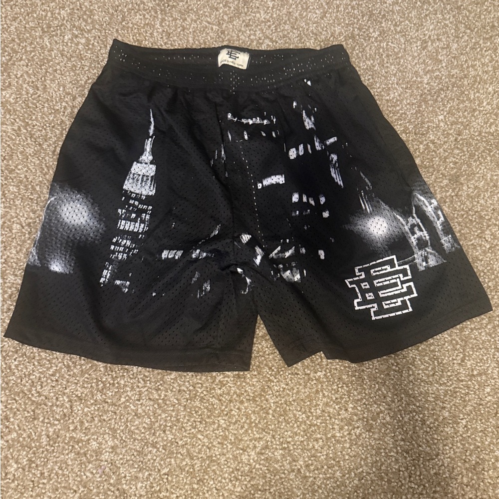 Eric Emmanuel Black City Design Shorts